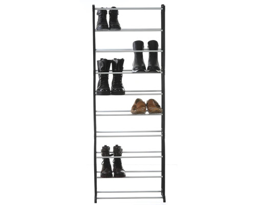 Полка органайзер для обуви Amazing Shoe Rack на 30 пар обуви черная Полка органайзер для обуви Amazing Shoe Rack на 30 пар обуви черная