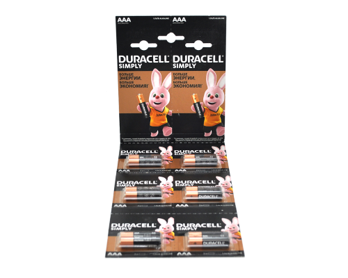 Батарейка лужна DURACELL LR03 (ААА) MN2400, 12шт в блістері, ціна за блістер