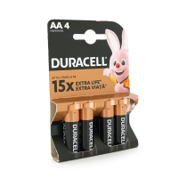 Батарейка лужна DURACELL LR06 (АА) MN1500, 4шт у блістері, ціна за блістер