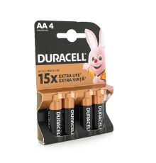 Батарейка лужна DURACELL LR06 (АА) MN1500, 4шт у блістері, ціна за блістер