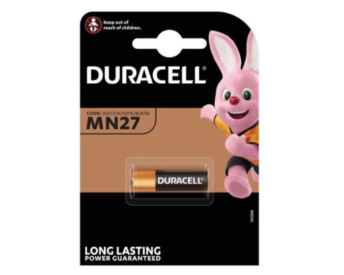 Батарейка лужна DURACELL MN27 BLN, 1шт в блістері, ціна за блістер
