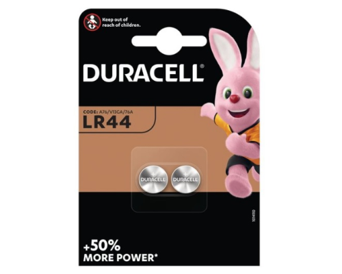 Батарейка лужна DURACELL LR44 / А76 / V13GA / A76, 2шт в блістері, ціна за блістер
