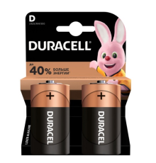 Батарейка лужна DURACELL D/LR20/MN1300 KPN, 2шт у блістері, ціна за блістер