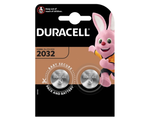 Батарейка літієва DURACELL DL2032, 2шт в блістері, ціна за блістер