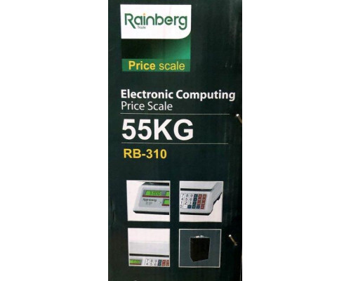 Весы со счетчиком цены электронные торговые RAINBERG RB-311 до 55 кг Весы со счетчиком цены электронные торговые RAINBERG RB-311 до 55 кг