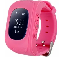 Детские смарт часы телефон Smart Baby Watch Q50 с GPS трекером Розовые