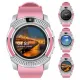 Годинник Smart watch V8 рожевий з камерою і sim-карткою