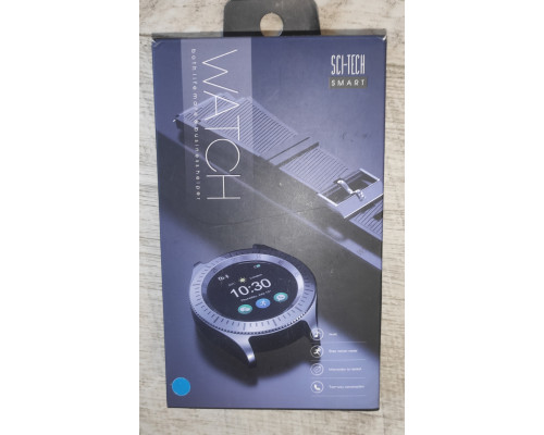 Смарт часы Smart Watch Sci-Tech HS-43 водонепроницаемые черные с синим браслетом Смарт часы Smart Watch Sci-Tech HS-43 водонепроницаемые черные с синим браслетом