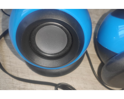 Колонки компьютерные проводные Mini Speaker E-116 синие Колонки компьютерные проводные Mini Speaker E-116 синие