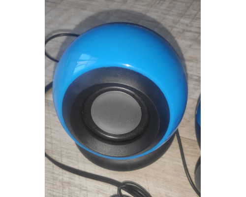 Колонки компьютерные проводные Mini Speaker E-116 синие Колонки компьютерные проводные Mini Speaker E-116 синие