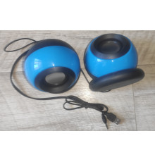 Колонки компьютерные проводные Mini Speaker E-116 синие