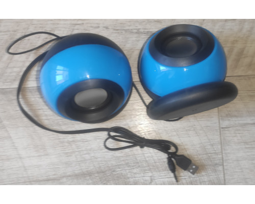 Колонки компьютерные проводные Mini Speaker E-116 синие Колонки компьютерные проводные Mini Speaker E-116 синие