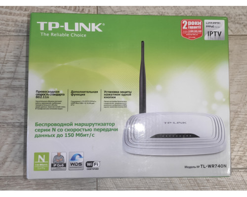 Маршрутизатор роутер TP-Link TL-WR740N 150 Мбит/сек белый б/у. Маршрутизатор роутер TP-Link TL-WR740N 150 Мбит/сек белый б/у.