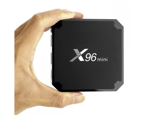 Приставка смарт тв бокс smart tv box x96 mini 4-ядерна 2 Гб/16Гб андроїд 7.1.2 чорний 4K