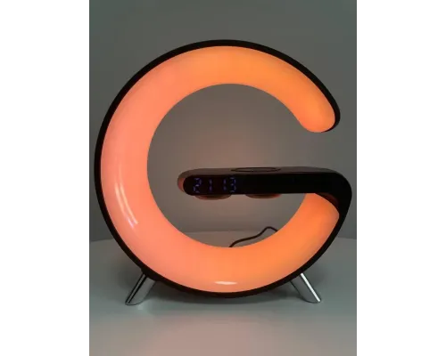 Светильник, ночник RGB Smart Light Sound Machine с беспроводной зарядкой 15W и Bluetooth колонкой 3W - черный Светильник, ночник RGB Smart Light Sound Machine с беспроводной зарядкой 15W и Bluetooth колонкой 3W - черный