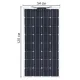 Солнечная панель Solar Board 100W габариты 1200*540*35мм