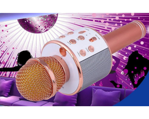 Bluetooth-мікрофон для караоке зі зміною голосу WSTER WS-858 Bluetooth-мікрофон для караоке зі зміною голосу WSTER WS-858
