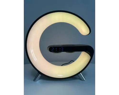 Светильник, ночник RGB Smart Light Sound Machine с беспроводной зарядкой 15W и Bluetooth колонкой 3W - черный Светильник, ночник RGB Smart Light Sound Machine с беспроводной зарядкой 15W и Bluetooth колонкой 3W - черный