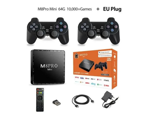 Ігрова консоль M8 Pro Android Wireless Ретроприставка на 10000 ігор Ігрова консоль M8 Pro Android Wireless Ретроприставка на 10000 ігор
