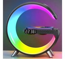 Светильник, ночник RGB Smart Light Sound Machine с беспроводной зарядкой 15W и Bluetooth колонкой 3W - черный Светильник, ночник RGB Smart Light Sound Machine с беспроводной зарядкой 15W и Bluetooth колонкой 3W - черный