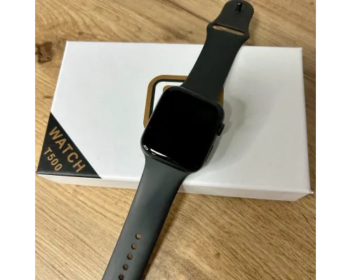Умные часы Смарт часы Smart Watch T500 с сенсорным экраном и пульсометром голосовой вызов черные Умные часы Смарт часы Smart Watch T500 с сенсорным экраном и пульсометром голосовой вызов черные