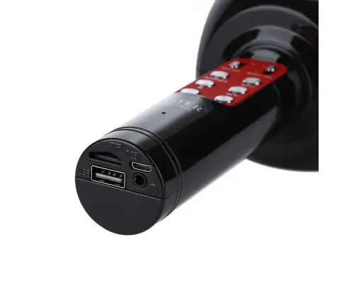 Мікрофон караоке бездротовий bluetooth WSTER WS-1816 Black FM227 Мікрофон караоке бездротовий bluetooth WSTER WS-1816 Black FM227