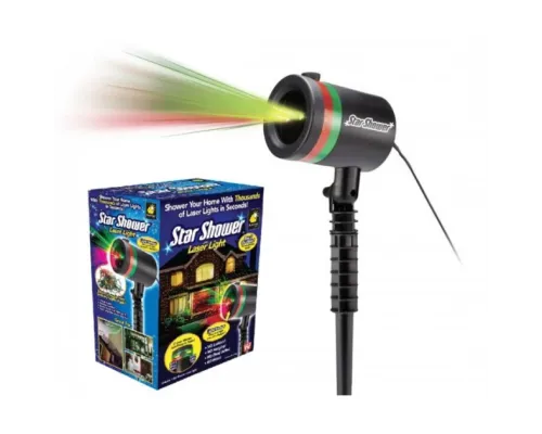 Лазерний проєктор — гірлянда на будинок STAR SHOWER Laser Light святкове освітлення рухомі точки Лазерний проєктор — гірлянда на будинок STAR SHOWER Laser Light святкове освітлення рухомі точки