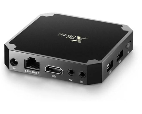 Приставка смарт тв бокс smart tv box x96 mini 4-ядерна 2 Гб/16Гб андроїд 7.1.2 чорний 4K