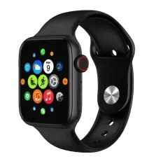 Умные часы Смарт часы Smart Watch T500 с сенсорным экраном и пульсометром голосовой вызов черные