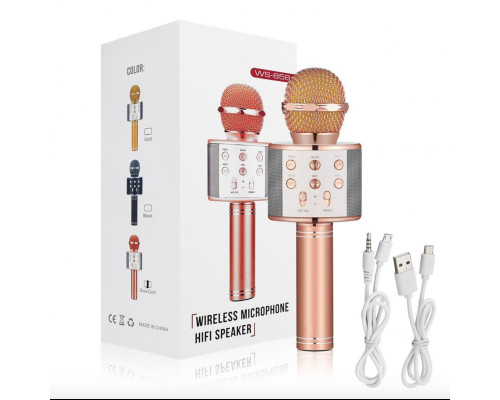 Bluetooth-мікрофон для караоке зі зміною голосу WSTER WS-858 Bluetooth-мікрофон для караоке зі зміною голосу WSTER WS-858