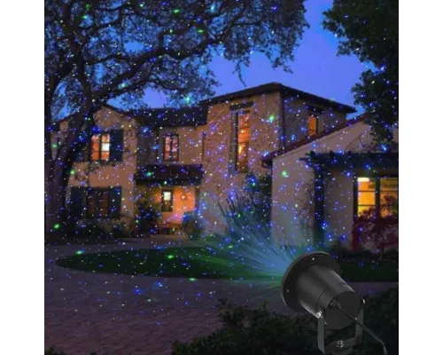 Лазерний проєктор — гірлянда на будинок STAR SHOWER Laser Light святкове освітлення рухомі точки Лазерний проєктор — гірлянда на будинок STAR SHOWER Laser Light святкове освітлення рухомі точки