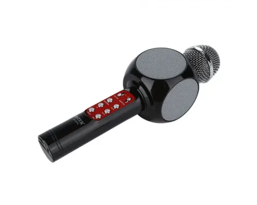 Мікрофон караоке бездротовий bluetooth WSTER WS-1816 Black FM227 Мікрофон караоке бездротовий bluetooth WSTER WS-1816 Black FM227
