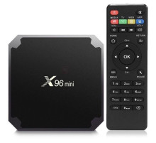 Приставка смарт тв бокс smart tv box x96 mini 4-ядерная 2Гб/16Гб андроид 7.1.2 черный 4K