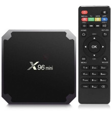 Приставка смарт тв бокс smart tv box x96 mini 4-ядерна 2 Гб/16Гб андроїд 7.1.2 чорний 4K