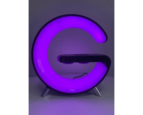 Светильник, ночник RGB Smart Light Sound Machine с беспроводной зарядкой 15W и Bluetooth колонкой 3W - черный Светильник, ночник RGB Smart Light Sound Machine с беспроводной зарядкой 15W и Bluetooth колонкой 3W - черный