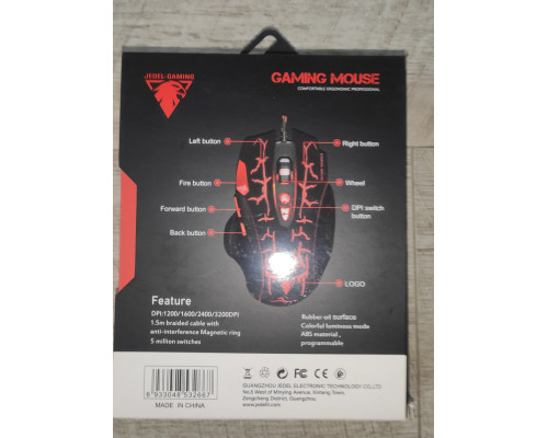 Мышь проводная игровая GM-830 с подсветкой черная Мышь проводная игровая GM-830 с подсветкой черная