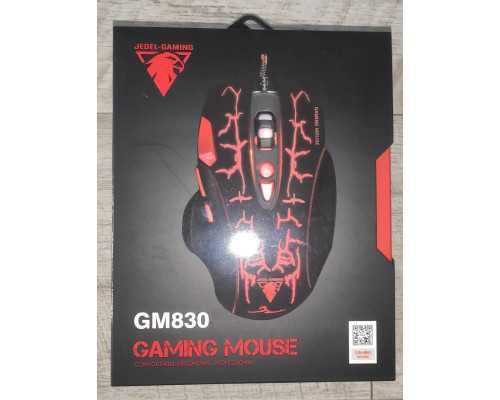 Мышь проводная игровая GM-830 с подсветкой черная Мышь проводная игровая GM-830 с подсветкой черная