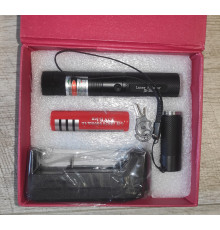 Лазерная указка Laser Point зелёный свет на аккумуляторе черная