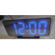 Часы настольные электронные зеркальные VST-888 с температурой черный корпус синий свет
