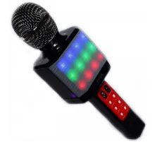 Караоке мікрофон WSTER WS-1828 з LED-підсвіткою (4 Голоси/USB/Bluetooth)