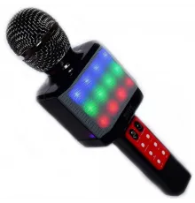 Караоке мікрофон WSTER WS-1828 з LED-підсвіткою (4 Голоси/USB/Bluetooth)