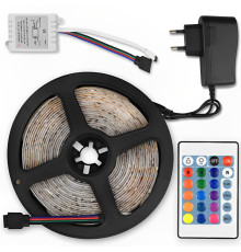 Светодиодная RGB лента 5м 2835 RGB с контроллером и блоком питания