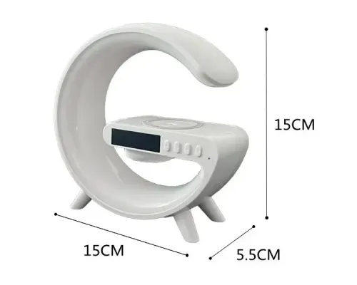 Настольная смарт лампа G-Smart Light G63 RGB с беспроводной зарядкой и Bluetooth колонкой 10W White Настольная смарт лампа G-Smart Light G63 RGB с беспроводной зарядкой и Bluetooth колонкой 10W White