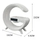 Настольная смарт лампа G-Smart Light G63 RGB с беспроводной зарядкой и Bluetooth колонкой 10W White