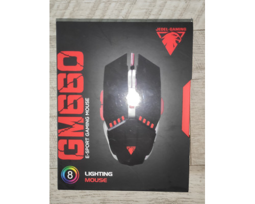 Мышь игровая проводная GM660 с подсветкой черная