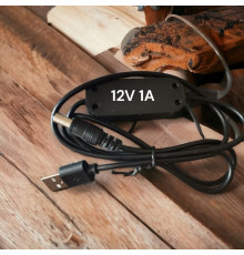 Кабель для роутера от повербанк 5V в 12V 1A max