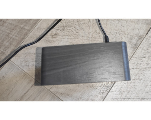 Часы настольные электронные VST-872 в виде деревянного бруска с температурой черные красный свет