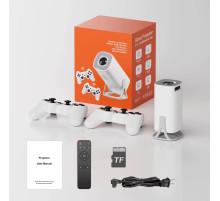 Игровой смарт проектор S40 MAX для фильмов, игр, домашний кинотеатр с 2 джойстиками Android 11