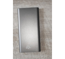Powerbank повербанк Aggy AG-P1 10000 mAh тонкий метал серый