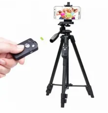 Штатив трипод с пультом ДУ профессиональный для камеры и телефона Yufeng Tripod YF-3388